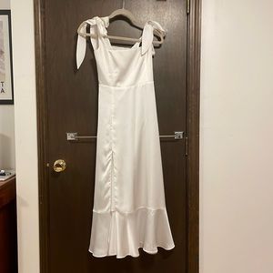 Show Me Your MuMu Garden Midi Dress in Ivory